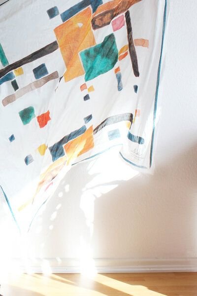 Sophia Schneider-Esleben Bauhaus Tuch- aus Bio-Baumwolle