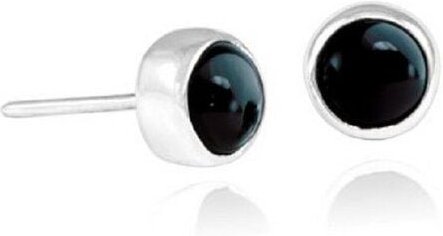 pakilia Silber Ohrringe Obsidian Fair-Trade und handmade