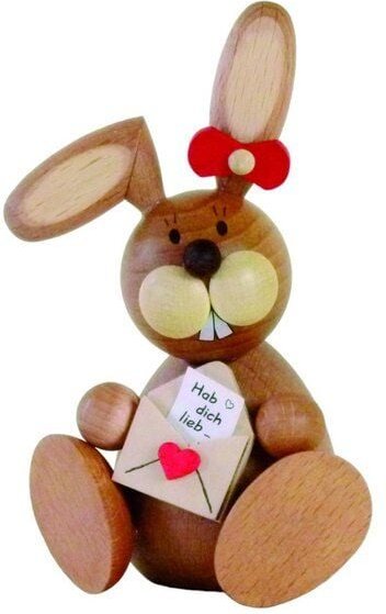 Ullrich Neuhausen Osterhase sitzend mit Brief aus dem Erzgebirge