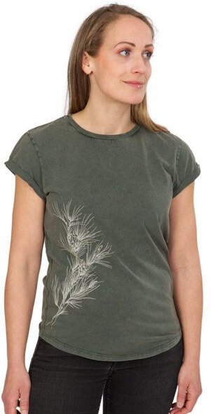 Life-Tree Organic Fairwear Shirt Women Washed Green Pine Branch