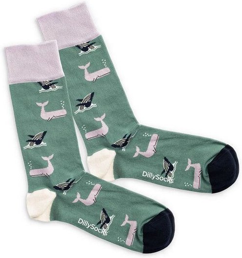 DillySocks Socken Whale Party aus Biobaumwoll-Mix