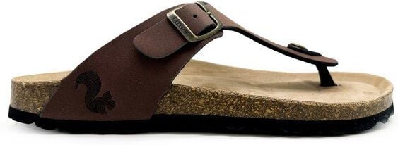 Vegane thies ® Eco Bio Thong Sandale aus rec. PET mit Kork-Tieffussbett