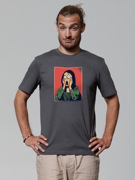 watapparel T-Shirt Unisex Mona Lisa Scream