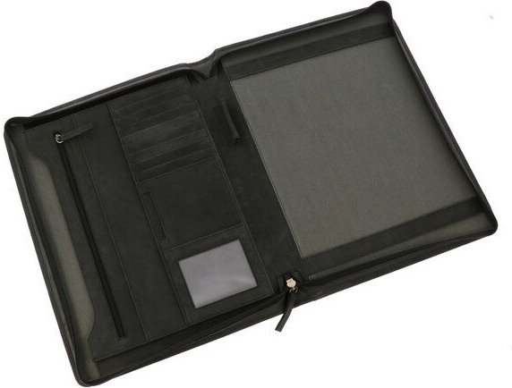 MoreThanHip Luxuriöse A4 Schreibmappe aus Vintage Ökoleder - Chester