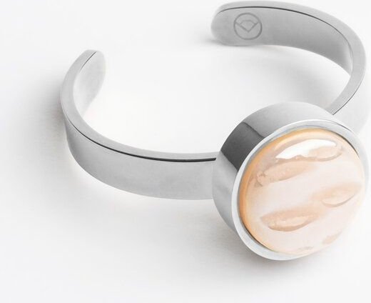 ALEXASCHA Größenverstellbarer Ring mit Stein | Silber