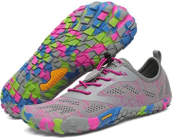 SAGUARO Barfußschuhe vegan Sport-Schuhe Damen Herren Minimalschuhe Laufschuhe