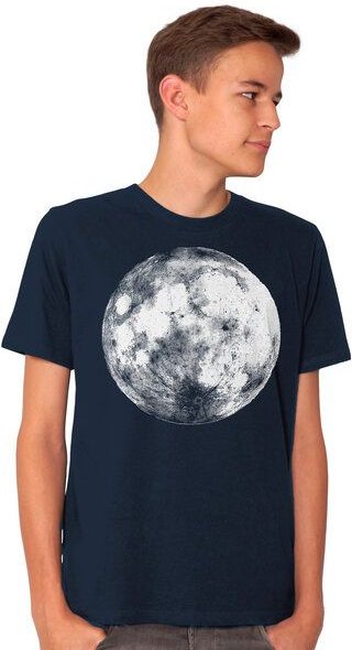 HANDGEDRUCKT "Supermond" Männer-T-Shirt