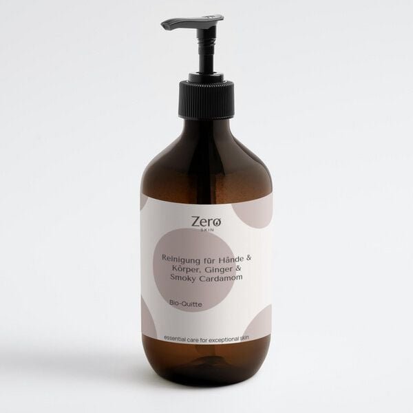 Zero Skin Reinigung für Hände & Körper, Ginger & Smoky Cardamom - 490 ml - milde Reinigung ohne Austrocknen, feuchtigkei...