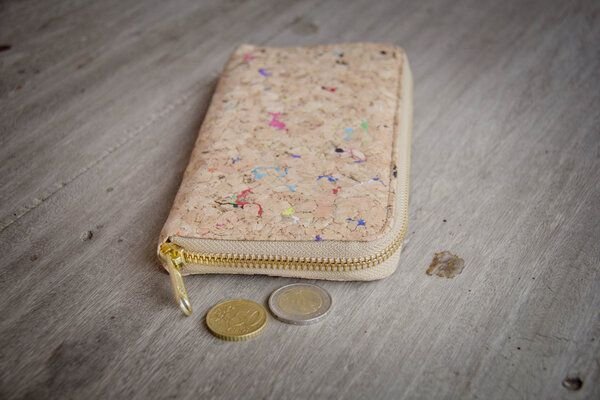 Thumbnail - BY COPALA Portemonnaie - Wallet, Vegan Cork, Brieftasche aus Kork mit Zipper