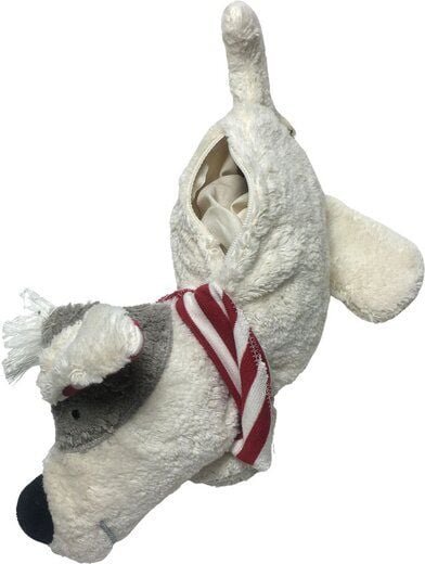 Pat und Patty Wärmekissen "Hund",Farbe: naturweiß , Bio Dinkelkörner oder Kirschkern,100 % Baumwolle kbA.