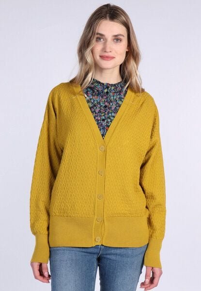 Lykka du Nord Cardigan aus 100% Bio-Baumwolle mit V-Ausschnitt - Jorita