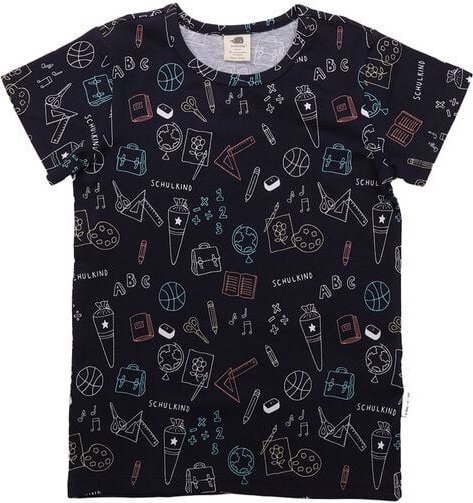 Walkiddy Back to School - Bio-Baumwolle T-Shirt Blau - Nachhaltig & GOTS-Zertifiziert