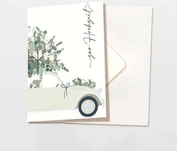 Wildblumen Atelier Klappkarte mit Umschlag, FSC zertifiziert