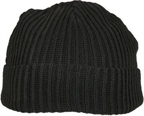 Build Your Brand Fisherman Strick-Mütze Docker Beanie Recycelter Polyester Fischermütze Seemannsmütze