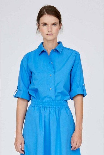 Basic Apparel Hemdbluse - Tilde SS Shirt - aus Biobaumwolle