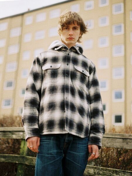 Nudie Jeans Glenn Padded Jacke - Shadow Check