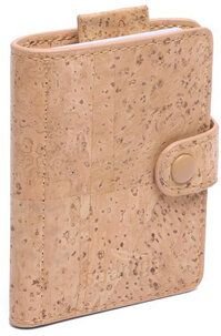 Sperling "Minimal" veganes Kartenetui / Mini-Geldbörse aus Kork & recyceltem Ecobend mit RFID-Schutz