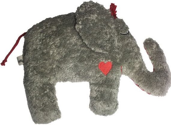 Pat und Patty Greifling mit Rassel "Elefant" ,grau ,PAT & PATTY , 100 % Baumwolle-kbA