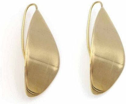 Bawa Hope Messingohrring Blatt