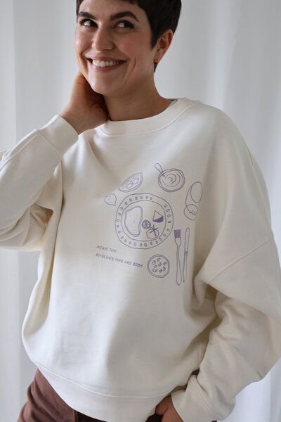 Kultgut Artdesign - Biofair- Kuscheliger Sweatpullover / Picnic