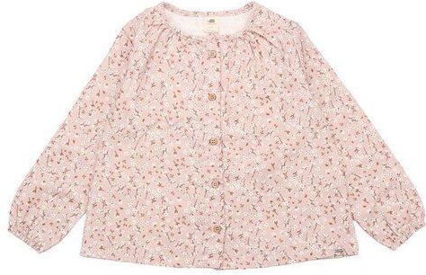 Kinder Bluse GOTS-zertifiziert aus Bio-Baumwolle, pink „Mini Cottons“, langarm, weich & alltagstauglich – Walkiddy