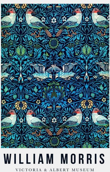 Photocircle Poster / Leinwandbild - William Morris Ausstellungsposter V&A
