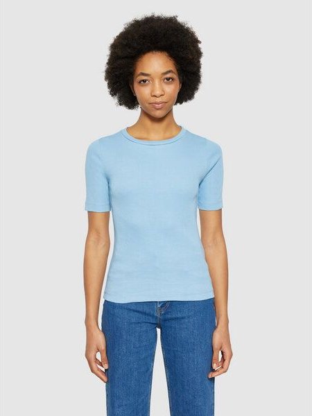 KnowledgeCotton Apparel T-Shirt - Rib t-shirt - aus Bio-Baumwolle