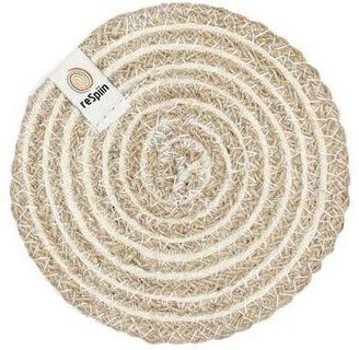 reSpiin Untersetzer aus Jute mit Spiraldesign Ø 11cm
