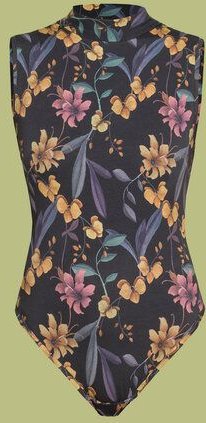 Thumbnail - Atelier SNOW Ärmelloser Body mit Muster aus Bio-Baumwolle