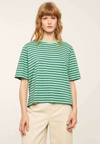 Damen T-Shirt aus Bio-Baumwolle - AZOLLA STRIPES - recolution