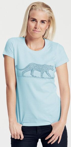 Peaces.bio - handbedruckte Biomode Bio-Damen-T-Shirt "Leopard"