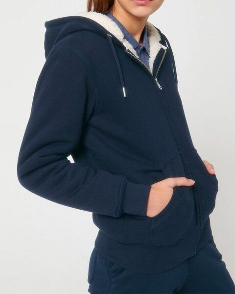 YTWOO Sherpa Hoodie, Unisex, Zip-through, nachhaltig, Bio-Baumwolle