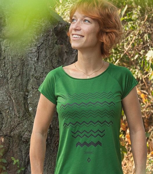 päfjes ZickZack Zacken - Fair gehandeltes Tencel Frauen T-Shirt