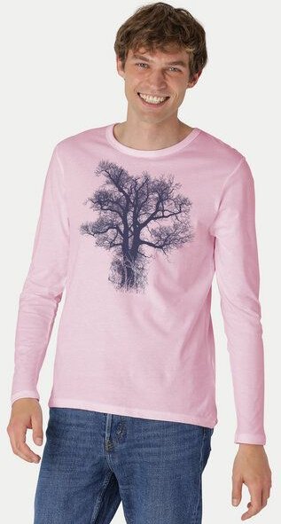 Peaces.bio - handbedruckte Biomode Bio-Herren-Langarmshirt "Chestnut"