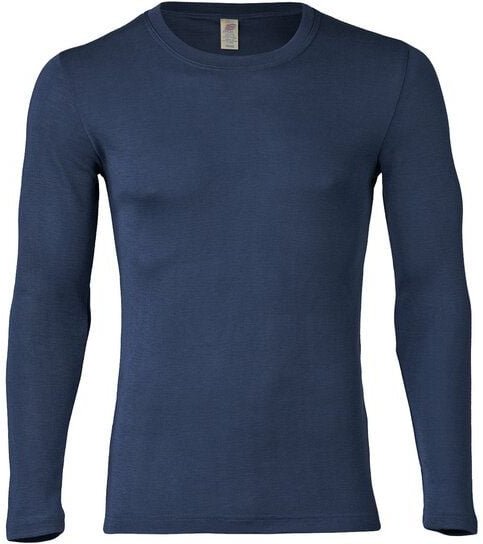 Engel natur Herren Unterhemd Langarm Bio-Schurwolle/Seide