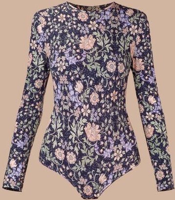 Thumbnail - Atelier SNOW Langärmliger Body aus Bio-Baumwolle mit Muster