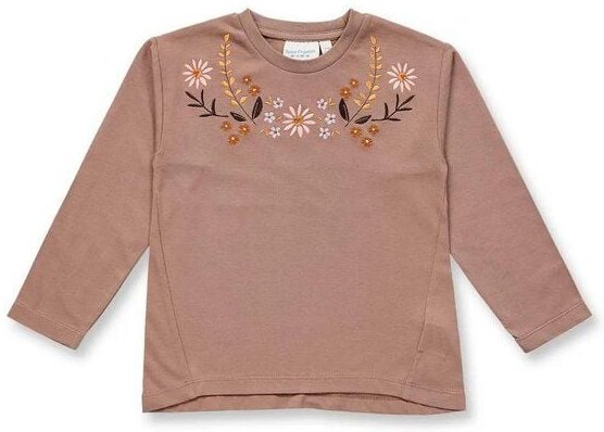 Thumbnail - sense-organics Mädchen Langarmshirt mit Blumenstickerei, Modell KLARA von Sense Organics