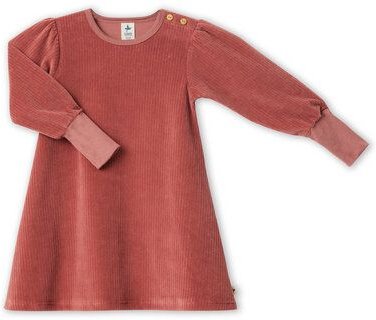 Leela Cotton Nachhaltiges Kinder Langarmkleid aus Cordstoff – 100% Bio Baumwolle Langarm-Kleid für Mädchen, Strickkleid ...