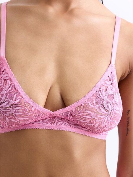 erlich textil Iconic Lace bügelloser Triangel BH mit Spitze aus abbaubarem Polyamid, made in Europe