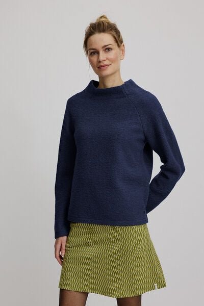 TRANQUILLO Kurzer Pullover aus reinem Wollfleece (W25C170)