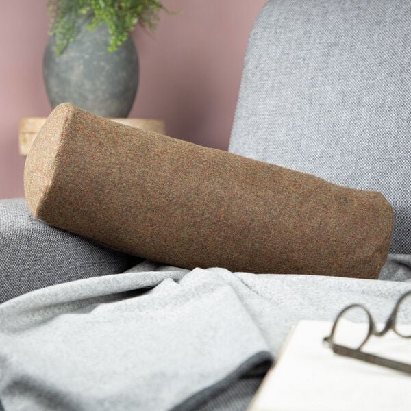 nahtur-design Nackenrolle mit leichtem Lodenbezug | Naturfüllung