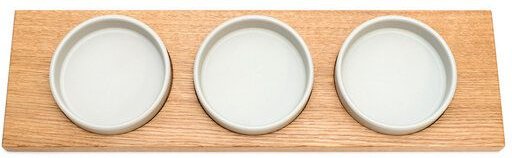 klotzaufklotz Servierschalen mit Holztablett