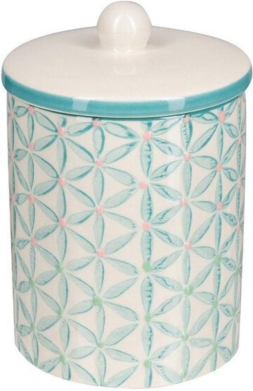 TRANQUILLO Aufbewahrungsdose für das Bad aus Steinzeug 8 x 12 cm