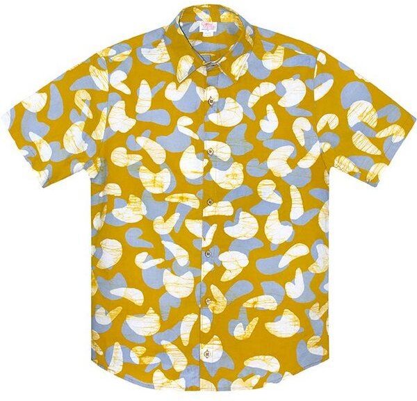 Global Mamas Bio Hemd - Slim Fit - Pathways