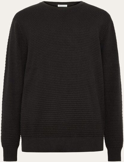 KnowledgeCotton Apparel Bubble Knit Crew Neck