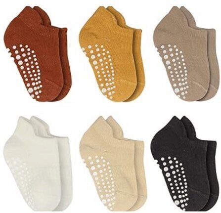bistyle Sneakersocken ABS 6 Paar für Babys Jungen und Mädchen Babysocken Kurzsocken