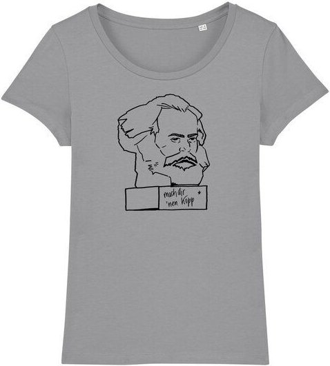 Spangeltangel Damen-Shirt "Karl Marx", Kulturhauptstadt, Chemnitz, Wahrzeichen