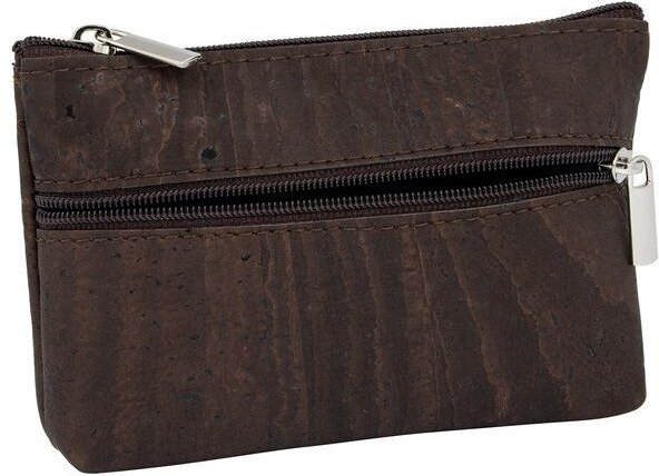 Simaru Münzgeldbeutel „Ancora“ aus Kork mit 2 Reißverschlussfächern