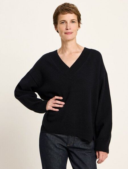 LANIUS Pullover mit V-Ausschnitt