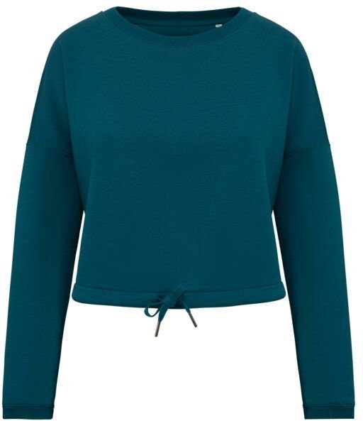 Greenspired Umweltfreundliches cropped Oversize Damen Sweatshirt mit Rundhalsausschnitt 280g/m² XS- XL